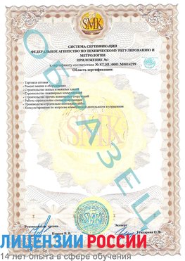 Образец сертификата соответствия (приложение) Боровичи Сертификат ISO 14001